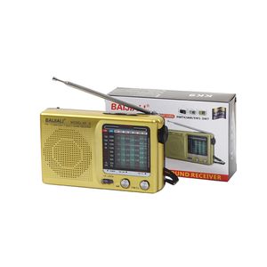 SW AM FM-radio Full-band kunststof noodweer Mini-weerradio Handheld-weerradio Werkt op batterijen voor binnen en buiten