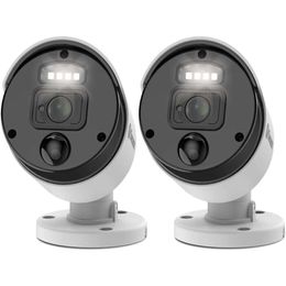 Swann 2 Pack Crade-on VR Master Series Bullet Security Security Camera avec vidéo 4K Ultra HD, conception intérieure ou extérieure, Dusk to Dawn Color Night Vision