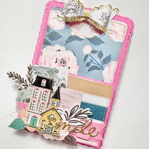 Swap Pocket Metallo Fustelle Stencil per Scrapbooking fai da te po album Goffratura decorativa Carte di carta fai da te 210702