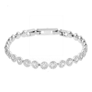 Swarovski Bracelet Designer Swarovski bijoux Femmes Bracelet de boucle Twarm Twist Full Diamond Tward Utilisation des éléments Bracelet Gem Crystal 4B06