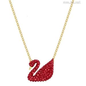 Swarovski Designer Bijoux Femme Swan Collier Gradient Crystal Diamond Fashion Fashion Clicule Chaîne Original Edition Accessoires Édition originale Box 8814