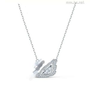 Swarovski Fashion Women's Diamond Necklace 14K Gold Swan Designer ketting Diamant hanger Ins Style Designer ketting Emotionele geschenk sieraden voor vrouwen 2912