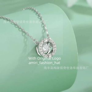 Swarovski kettingontwerper Zwar sieraden De hartketting van Shijia Dance neemt Crystal Element Swan Spirit Necklace High Edition Luxury Women Gift 27B aan