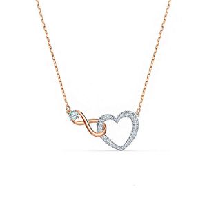 Swarovski Ketting Designer Dames Originele Kwaliteit Kettingen Shihua Crystal Element Kraag Ketting Liefde Oneindige Liefde Sneeuwvlok Temu