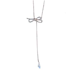 Swarovski collier concepteur femmes Original qualité colliers haute qualité femmes arc Double couleur série gland clavicule