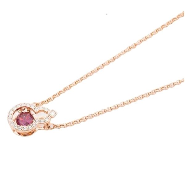 Collier Swarovski Designer Femmes Qualité Originale Nouveau Style Plaqué Or Rose Collier Gourd Saut Avec Collier Chaîne Bracelet