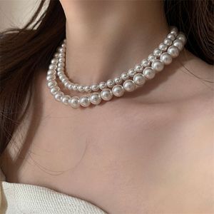 Collar colgantes de collar swarovski collar de perla shi jia mA diseño gris para mujeres accesorios de collar de cuello de cuello navideño y día de San Valentín para mujeres