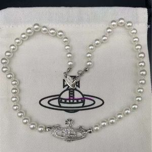 Colliers Swarovski Collier de tour de cou pendentif même collier de perle de diamant complet Swarovski Pearl Neck Chain Star Pending Pending Accessoires Gift For Women