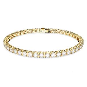 Bijoux Swarovskis Bracelet Bijoux Swarovskis pour femmes Bracelet de qualité supérieure Bracelet Femme Full Diamond avec éléments Crystal 65A3