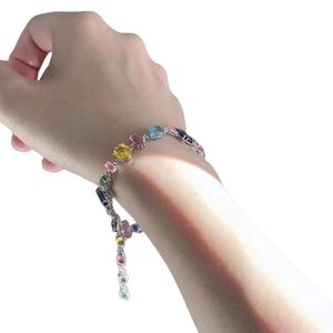 Swarovskis Bracelet Designer Femmes Qualité Originale Bracelets De Charme Rainbow Radiant Candy Bracelet Femmes Element Crystal Candy Bracelet