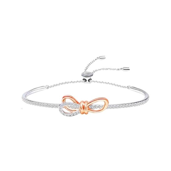 Swarovskis Bracelet Designer Femmes Original Qualité Bracelets À Breloques Femmes Bracelet Or Rose Bracelet Tendance Cadeau De Mode