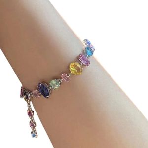 Swarovskis Armband Designer Vrouwen Top Kwaliteit Bangle Hoge Regenboog Stralende Snoep Armband Dames Zwaluw Element Kristal Snoep Armband