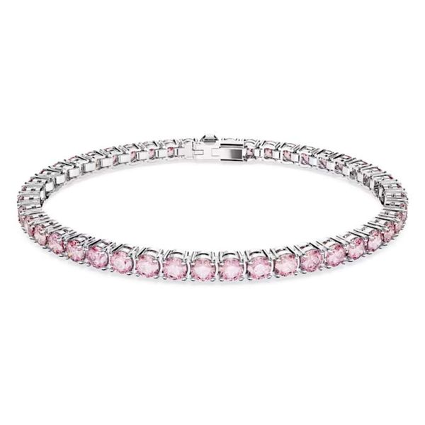 Swarovskis Bracelet Designer Femmes Bracelet de qualité supérieure Bracelet Femme Single Row Full Diamond avec éléments Crystal Simple et Meticule