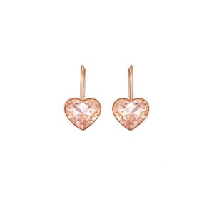 Swarovskis boucles d'oreilles bijoux de créateur femmes qualité originale boucles d'oreilles breloques pour femmes boucles d'oreilles perforées en forme de coeur