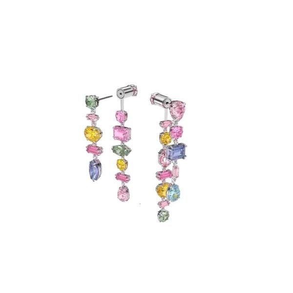 Swarovskis boucles d'oreilles bijoux de créateur femmes Original haute qualité charme nouvelles boucles d'oreilles fluides boucles d'oreilles colorées femme