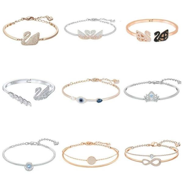 Swarovskis bijoux de haute qualité apparié Swarovskis Element Crystal Gradient Swan Bracelet pour femmes bracelet de mode et bracelet pour WOM 5275