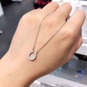 Swarovskis ketting ontwerper sieraden vrouwen originele kwaliteit luxe mode hanger kleine hoefijzerbrief u-vormige ketting vrouwelijke kristallen kraagketen