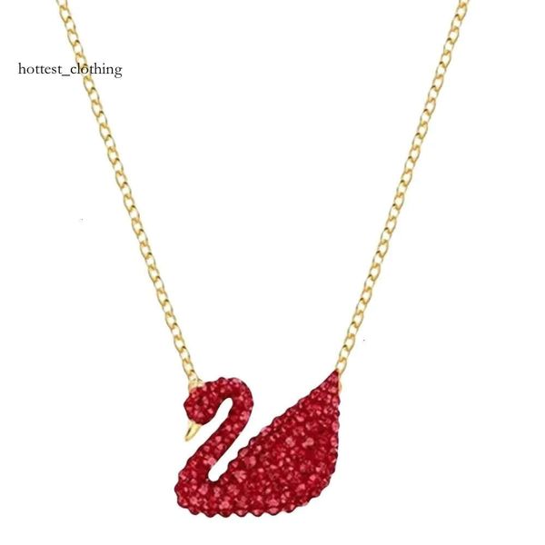 Collier Swarovskis Collier de concepteur Femme Femmes Colliers de cou de la qualité Colliers Le collier Swan pour les femmes avec des accessoires de gradient 8398