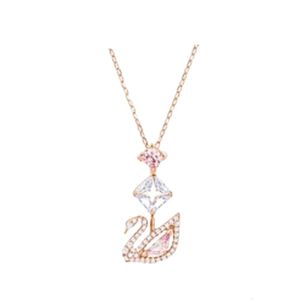 Swarovskis – collier de styliste pour femmes, qualité originale, jumelé, élément féminin, chaîne de collier intelligente en cristal