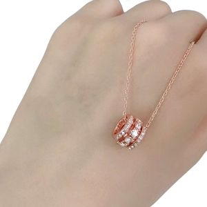 Swarovskis ketting ontwerper vrouwen originele kwaliteit kettingen romantische ring kralen ketting gepersonaliseerde volledige diamanten taille ring ketting