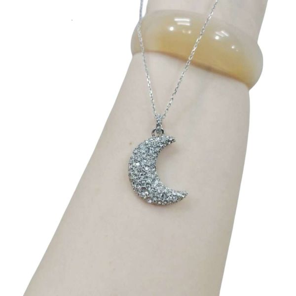 Swarovskis Collier Designer Femmes Qualité Originale Pendentif Colliers Lune Collier Femme Lumière Étincelante Exquise Unique Lune