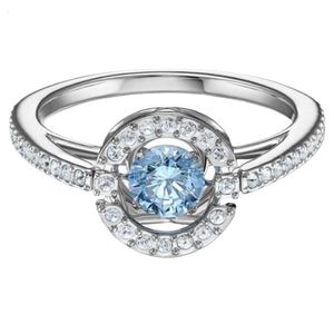 Swarovskis Ring Designer Luxe Mode Vrouwen Originele Kwaliteit Band Ringen Sieraden Hoge Hart Ring Charm Veelzijdige Trend Geschenken
