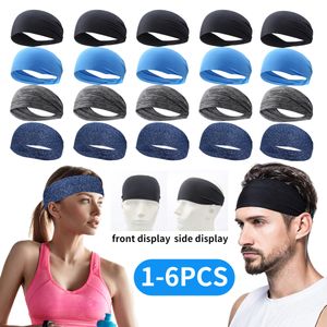 Zweetband 16pc hoofdbanden voor vrouwen mannen super elastische zachte sport ademende absorberende hoofdband zweet haar hoofdband fitness 230425