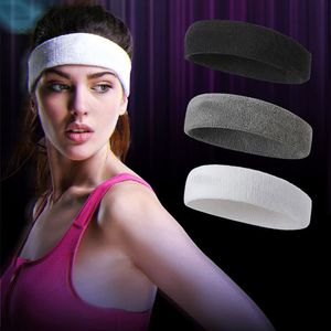 Sweatband 1PC Sports Headband Nudecoloured Absorb Sweat Hairband For Men Women Elastic Cotton Head Band Fitness Yoga Exercise Accessories 230608