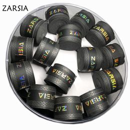 Schweißband 60 Stück ZARSIA Schwarze Farben Tennis-Übergriffe Druckpunkt Tennisschlägergriffe trockenes Gefühl Rutschfeste, schweißabsorbierende Bandagen 230210