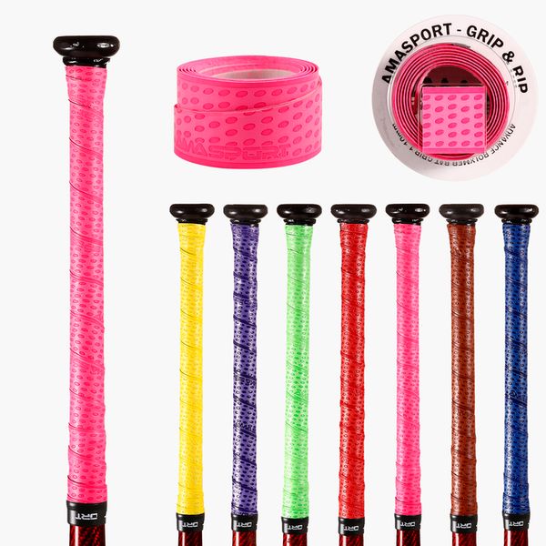 Banda para el sudor AMASPORT Anti-Slip Overgrip Softball Baseball Bat Grip Tapes Pink Sweatband 230720