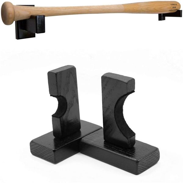 Battre de chauve-souris de baseball en bande de sueur support mur à paroi horizontale support de support de porte-bois solide Protection des vis cachées 230811