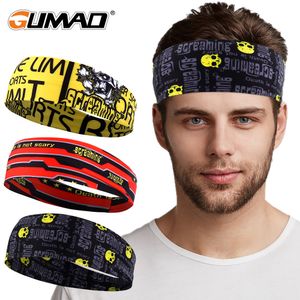 Sweatband Gothic Skull Headband Sweat Bandage Sport Head Hair Band Workout Tennis Fitness Jog Basketball Running Scary Women Men 230721