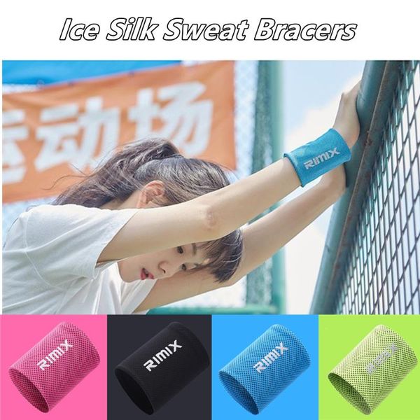 Bandeau anti-transpiration, bracelets de glace, serviette de sport froide, pour adultes, essuyez la sueur, Fitness, absorbant, poignet Portable