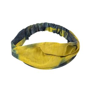 Bandeau de transpiration dames cravate teinture coton bandeaux Turban bandeau élastique bandes de cheveux Bandage plage Vintage sport bandeau