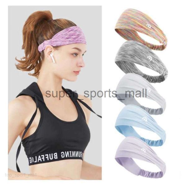 Bandeau de cheveux de sport pour hommes et femmes, foulard anti-transpirant, ceinture de fitness en plein air, yoga, couleur de cheveux absorbant la sueur, haute élasticité