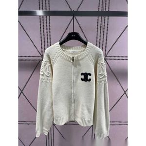 Sweater Cardigan Fashionable Style Letter Borduurde decoratie eenvoudig en veelzijdig11