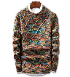 Suéter Hombres 2018 moda Suéter Suéter Hombre ONeck raya Slim Fit Tejer Suéteres para hombre Hombre Suéter Hombres XXL1245477