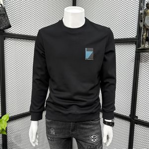 Trui heren herfst winter nieuwe brief afdrukken fitting lange mouwen T-shirt trui trend knappe casual ronde hals kleding