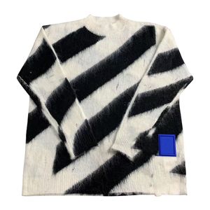 pull homme pull designer pull femme polo pull mohair luxe laine coton Zebra cross design pull high street wear prix de gros