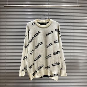 Suéter de mujer de otoño con cuello redondo a rayas a la moda de manga larga para mujer de gama alta cárdigan de Jacquard tejido suéteres abrigos s-3xl