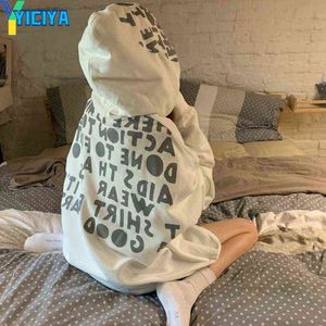 Sweater dames losse oversized capuchon pluche jas hoodie vrouwelijk sweatshirt dames jasje y2k pull t-shirts tracksuit top t220726