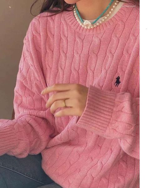 Sweater Sweaters para mujer Bordado tejido para mujeres Mujeres de manga larga Jumprt Ropa femenina Men sólidos Tops8887777777