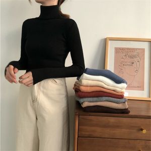 Suéter para mujer, Otoño Invierno, Tops coreanos ajustados para mujer, jersey de punto, jersey para mujer, Hiver Truien 201223