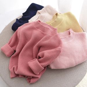 Sweaters 04Y herfst nieuwe babyjongens meisjes kleren baby trui peuter gebreide trui pasgeboren geboren breiar