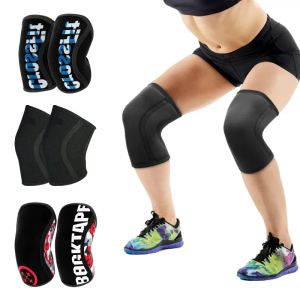 Sweaters 1 paar knie pads braces ondersteunen mannen dames gym sportcompressie neopreen kniebeschermer voor crossfit powerlifting 7mm mouw