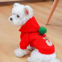 Pulls 2022 Hiver Noël Bonhomme de neige Pet Dog Vêtements Robe Coton Laine Jupe Princesse Vêtements chauds pour petits chiens Vêtements Fournitures