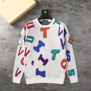 Sweaters 2023 Mâle Designer L Pull à capuche à manches longues Pull en tricot Plaid Broderie Lettre imprimée Vêtements pour hommes Taille d'hiver M-3XL # FY02