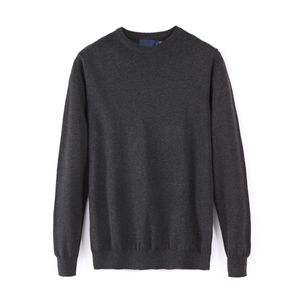 Suéteres 2023 simples cor sólida tripulação pescoço camisola polo masculino marca manter quente camisola, transporte da gota 100% algodão pulôver