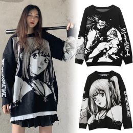 Sweaters Anime Death Notes Misa Amane pull tricot t-shirt Cosplay Costumes Harajuku bustiers tenue à manches longues en vrac hommes femmes pull