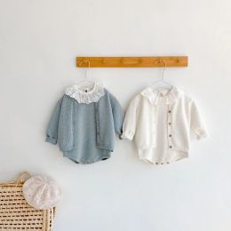 Sweaters Bobotcnunu 2022 Spring Baby Baby Childs Niños Niños Baby Baby Neck Color sólido Tops